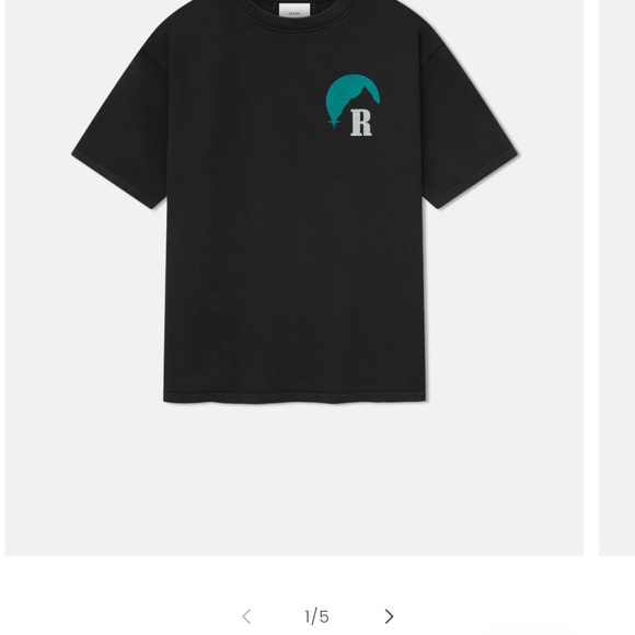 Rhude Moonlgiht tee- vintage black / green NWT